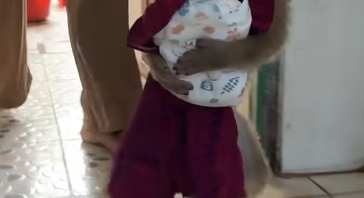Here's a polished 400-word description for your title. **Marry Is So Smart! Walking with a Diaper to Wear in the Room** Marry continues to amaze everyone with her intelligence and adorable personality. Today, this clever little monkey surprised us by picking up her diaper and carrying it all by herself as she walked into the room. It was such a sweet and funny moment that showed just how much she is learning every day. Watching Marry carefully carry her diaper with determination was both heartwarming and entertaining. She walked confidently, looking as though she understood exactly what she needed to do. Her curious mind and playful attitude make every new achievement exciting to watch. Even simple daily routines become special moments because of her smart behavior and adorable expressions. As Marry grows, she becomes more independent and eager to explore the world around her. She enjoys learning new habits, observing everything that happens around her, and interacting with the people who care for her. Every small accomplishment is another step in her development and shows how quickly she is learning through love, patience, and gentle guidance. Marry's playful personality shines throughout the day. Whether she is walking around the house, playing with her favorite toys, cuddling with her caregivers, or discovering something new, she always brings happiness to everyone watching. Her bright eyes, tiny hands, and curious nature make every moment unforgettable. Seeing Marry carry her diaper reminds us that animals are intelligent and capable of learning many everyday behaviors through positive experiences and consistent care. With kindness, encouragement, and a safe environment, young monkeys can become more confident and independent as they grow. Thank you for spending time with smart little Marry and enjoying another wonderful day in her life. We hope her adorable actions and playful spirit bring a smile to your face and brighten your day. If you enjoyed this video, please support our channel by liking, commenting, and sharing it with your family and friends who love monkeys and other amazing animals. Your support encourages us to continue sharing more heartwarming stories and memorable moments from Marry's daily adventures. We look forward to bringing you more videos as she grows stronger, learns new skills, and fills every day with laughter, love, and happiness. Thank you for being part of Marry's journey and celebrating every milestone with us. Your kindness and encouragement mean the world to us and help us continue creating joyful content for animal lovers everywhere.